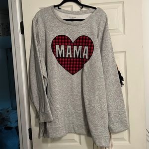 Lane Bryant Mama sweatshirt size 34/36 fits more like a 30